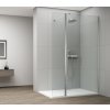 ESCA CHROME sprchová zástěna, fixní sklo 1200 mm, otočný panel 600 mm