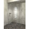 ARCHITEX sada pro uchycení skla, podlaha-stěna-strop se spádovou lištou, 1615x2600mm, levá, leštěný hliník