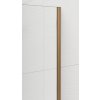 ESCA COPPER MATT jednodílná sprchová zástěna k instalaci ke stěně, sklo Flute, 1000 mm