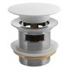 Vanová výpust 6/4", click-clack, solid surface, bílá mat