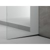 ARCHITEX sada pro uchycení skla podlaha-stěna se spádovou lištou, 1615x2105mm, levá, černá mat