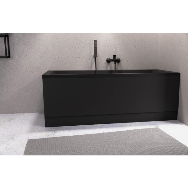 PLAIN panel čelní 160x59cm, černá mat, pravý