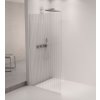 ARCHITEX sada pro uchycení skla podlaha-stěna se spádovou lištou, 1615x2105mm, levá, leštěný hliník
