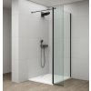 ESCA BLACK MATT sprchová zástěna, fixní sklo 1000 mm, otočný panel 600 mm