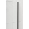 ESCA GUN METAL jednodílná sprchová zástěna k instalaci ke stěně, sklo čiré, 1100 mm