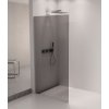 ARCHITEX sada pro uchycení skla podlaha-stěna se spádovou lištou, 1615x2105mm, levá, leštěný hliník