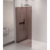 ARCHITEX sada pro uchycení skla podlaha-stěna se spádovou lištou, 1615x2105mm, levá, leštěný hliník