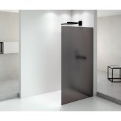 ARCHITEX BLACK MATT sprchová zástěna 1262mm, kouřové matné sklo