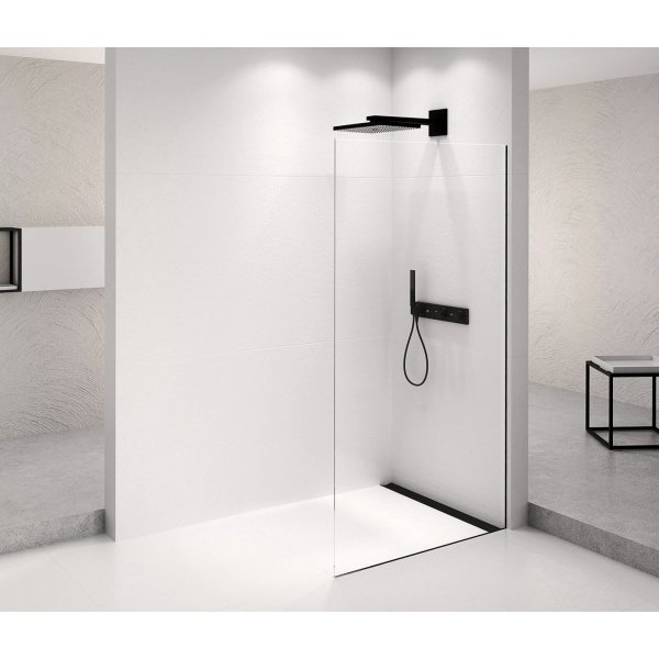ARCHITEX BLACK MATT sprchová zástěna 1162mm, čiré sklo