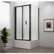 DEEP BLACK obdélníkový sprchový kout 1000x900mm L/P varianta, čiré sklo