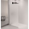 ARCHITEX sada pro uchycení skla podlaha-stěna se spádovou lištou, 1615x2105mm, levá, černá mat