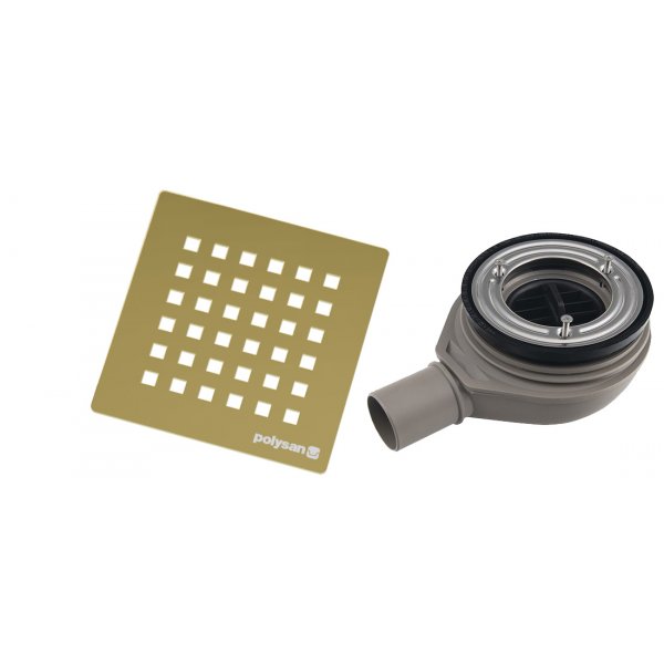 FLEXIA vaničkový sifon, průměr 90mm, DN40, krytka zlato
