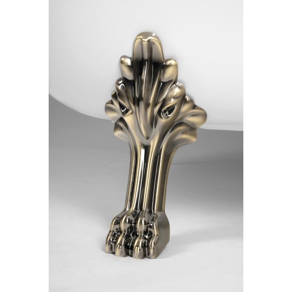 RETRO volně stojící vana 168x76,2x70cm, bílá, nohy bronz