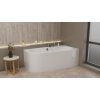 ASTRA WR MONOLITH asymetrická vana 160x85x60cm, bílá