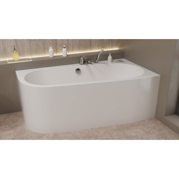 ASTRA WR MONOLITH asymetrická vana 160x85x60cm, bílá