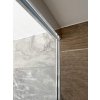 ARCHITEX sada pro uchycení skla, podlaha-stěna-strop se spádovou lištou, 1615x2600mm, levá, leštěný hliník