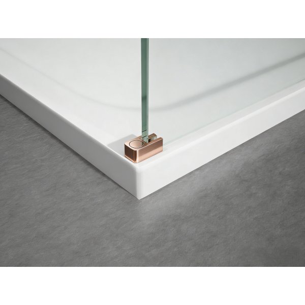 ESCA COPPER MATT jednodílná sprchová zástěna do prostoru, čiré sklo, 1100 mm