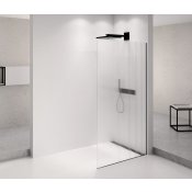 ARCHITEX BLACK MATT sprchová zástěna 1162mm, sklo Flute