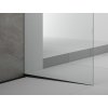 ARCHITEX sada pro uchycení skla podlaha-stěna se spádovou lištou, 1615x2105mm, pravá, černá mat