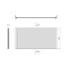 UNIVERSAL NIKA panel 180x64cm