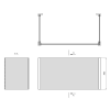 UNIVERSAL U panel 75x120x75x36cm