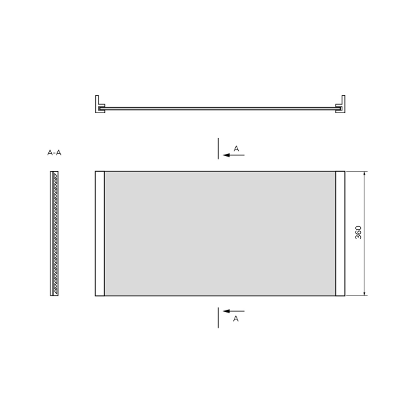 UNIVERSAL NIKA panel 100x36cm