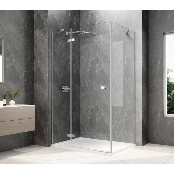 GLOBE CHROME obdélníkový sprchový kout 1200x900mm, čiré sklo, levé