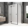 GLOBE BLACK obdélníkový sprchový kout 1100x800mm, matné sklo, levé