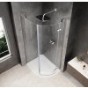 GLOBE CHROME čtvrtkruhový sprchový kout 800x900mm, čiré sklo, pravé
