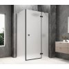 GLOBE BLACK obdélníkový sprchový kout 1200x900mm, matné sklo, pravé