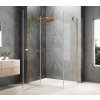 GLOBE GOLD MATT obdélníkový sprchový kout 900x800mm, čiré sklo, levé