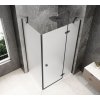 GLOBE BLACK obdélníkový sprchový kout 1200x900mm, matné sklo, pravé