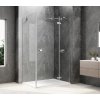 GLOBE CHROME obdélníkový sprchový kout 900x800mm, čiré sklo, pravé