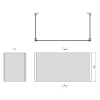 UNIVERSAL U panel 100x180x100x59cm