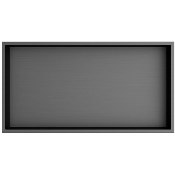 INSERTA zapuštěná police do obkladu 51x27x12 cm, antracit