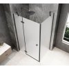 GLOBE BLACK obdélníkový sprchový kout 1200x800mm, matné sklo, levé