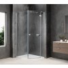 GLOBE CHROME čtvrtkruhový sprchový kout 800x900mm, čiré sklo, pravé