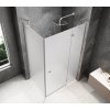 GLOBE CHROME obdélníkový sprchový kout 900x800mm, matné sklo, pravé