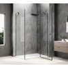 GLOBE GUN METAL obdélníkový sprchový kout 1200x1000mm, čiré sklo, pravé