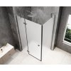 GLOBE GUN METAL obdélníkový sprchový kout 1200x1000mm, matné sklo, levé