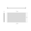 UNIVERSAL NIKA panel 130x36cm