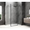 GLOBE GUN METAL obdélníkový sprchový kout 800x1000mm, čiré sklo, pravé