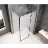 GLOBE GUN METAL obdélníkový sprchový kout 800x1000mm, matné sklo, pravé