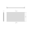 UNIVERSAL NIKA panel 190x52cm