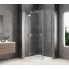 GLOBE CHROME čtvrtkruhový sprchový kout 1000x1000mm, čiré sklo, levé