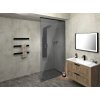 ARCHITEX sada pro neviditelné uchycení skla, podlaha-stěna-strop, 1615x2600mm, černá mat