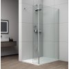 ESCA CHROM sprchová zástěna s instalací ke stěně 1000mm a přídavným panelem 485mm, čiré sklo