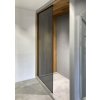 ARCHITEX sada pro neviditelné uchycení skla, podlaha-stěna-strop, 1615x2600mm, černá mat