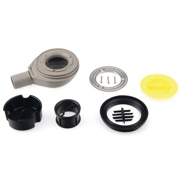 FLEXIA vaničkový sifon, průměr 90mm, DN40, krytka černá