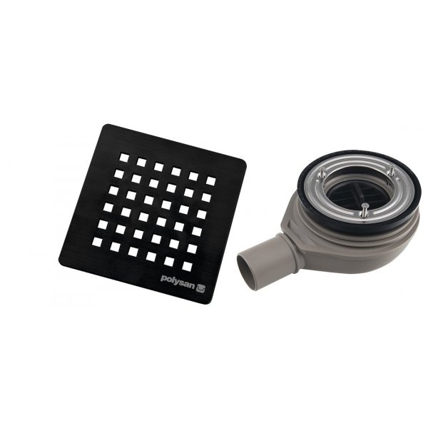 FLEXIA GEBERIT vaničkový sifon, průměr 90 mm, DN40, krytka černá